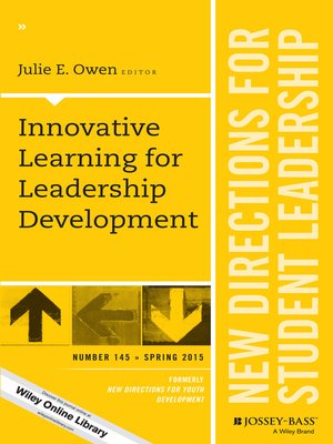 cover image of Innovative Learning for Leadership Development